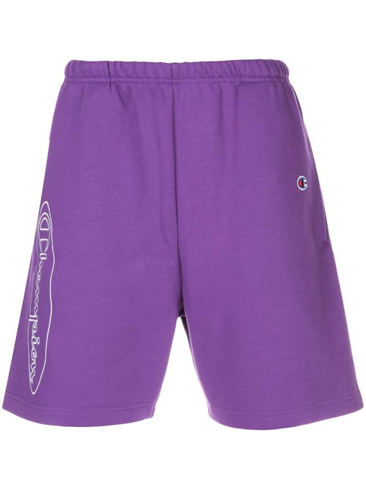 Supreme X Champion Sweatshorts - Purple