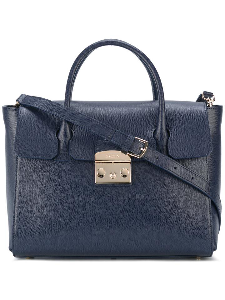 Furla - Classic Tote - Women - Leather - One Size, Women's, Blue, Leather