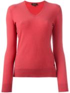 Loro Piana V-neck Jumper, Women's, Size: 38, Pink/purple, Cashmere