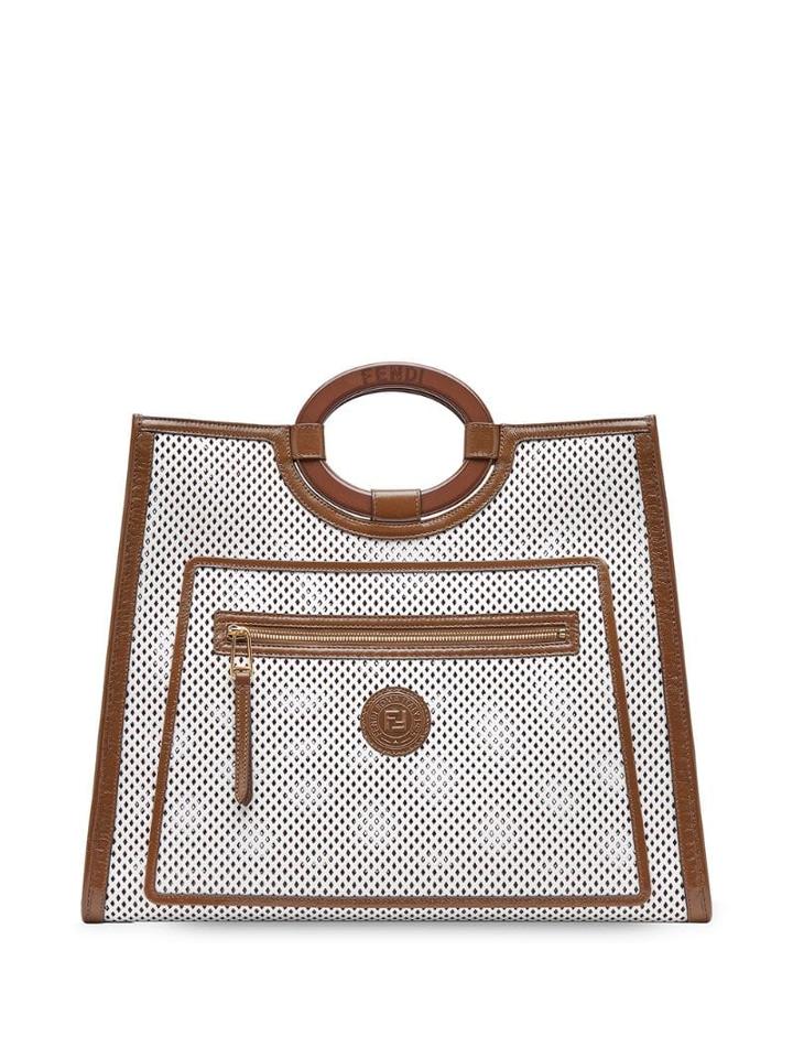 Fendi Runaway Shopper Tote - White