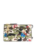 Miu Miu Camouflage And Floral Print Cross Body Bag - Green