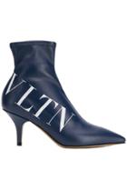 Valentino Valentino Garavani Vltn Ankle Boots - Blue