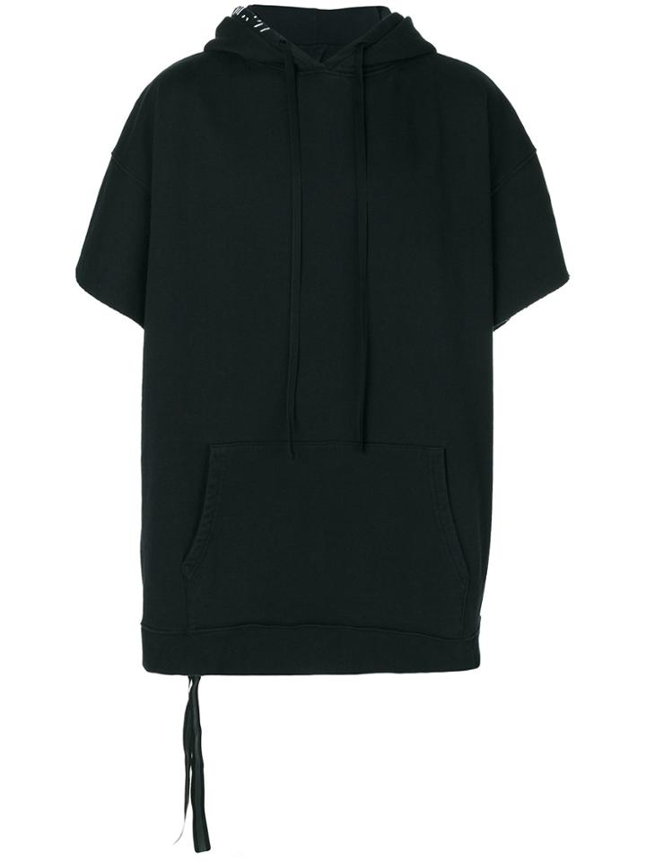 Unravel Project Sleeveless Oversized Hoodie - Black