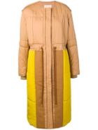Roksanda Panelled Padded Coat - Neutrals