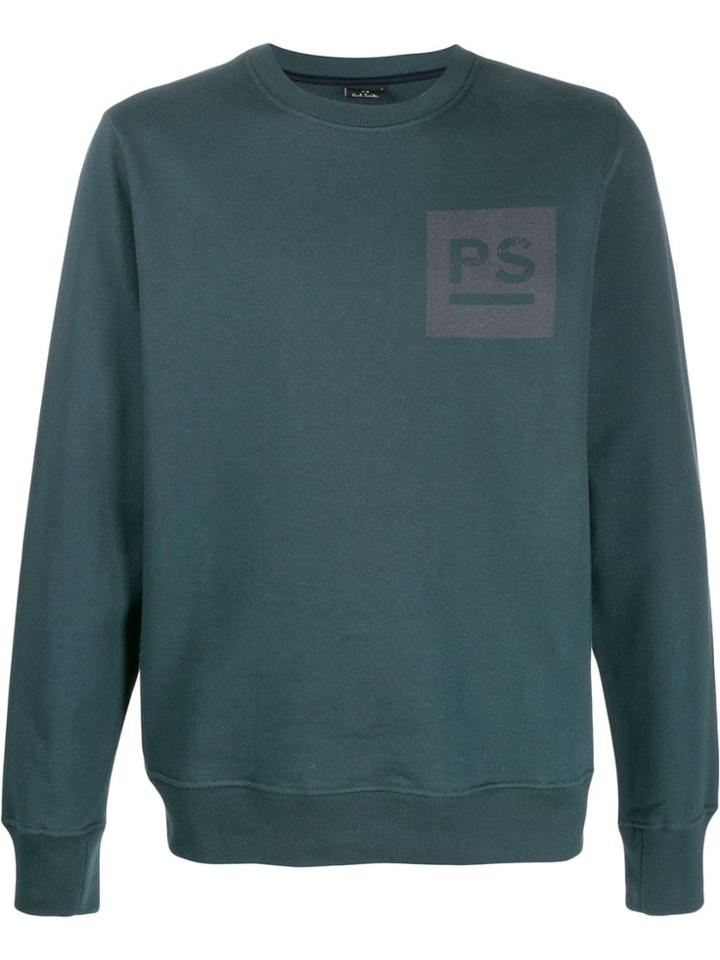 Ps Paul Smith Two Tone Sweatshirt - Green