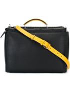 Fendi 'selleria Peekaboo' Tote, Men's, Black, Calf Leather