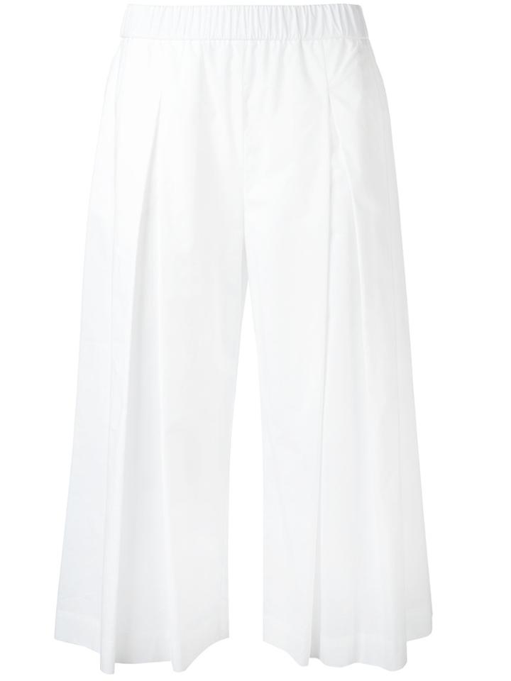 P.a.r.o.s.h. Wide Leg Cropped Pants - White