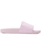 Just Cavalli Logo Embossed Slide Sandals - Pink