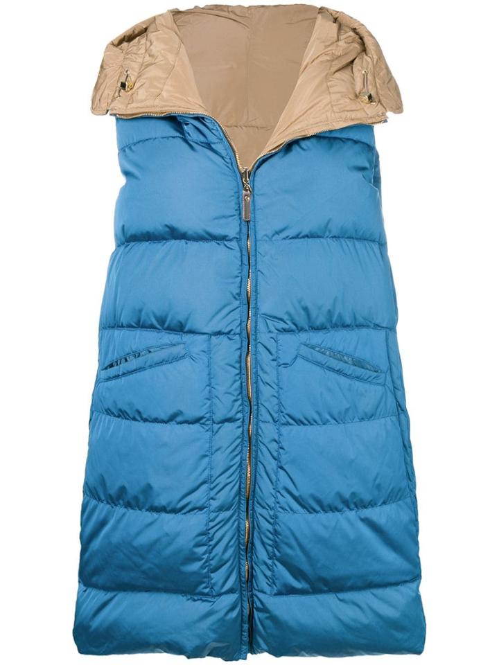 's Max Mara Sleeveless Puffer Vest - Blue