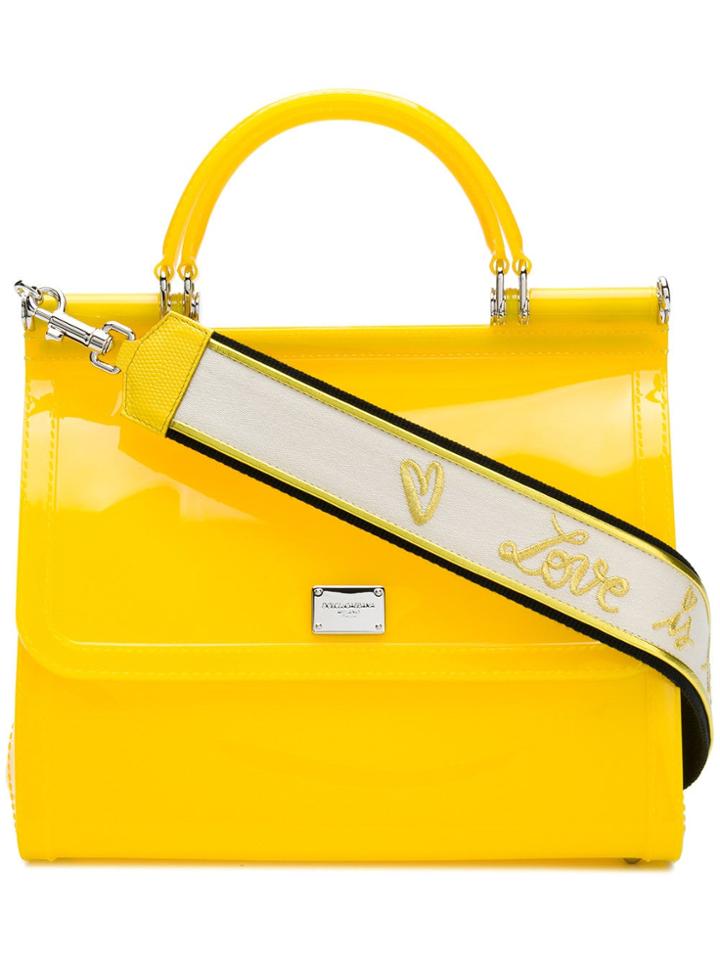 Dolce & Gabbana Sicily Shoulder Bag - Yellow
