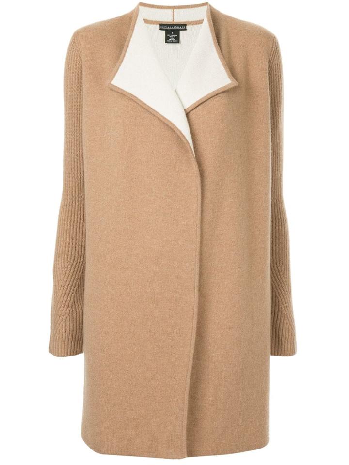 Sofia Cashmere Oversized Cardi-coat - Brown