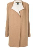 Sofia Cashmere Oversized Cardi-coat - Brown