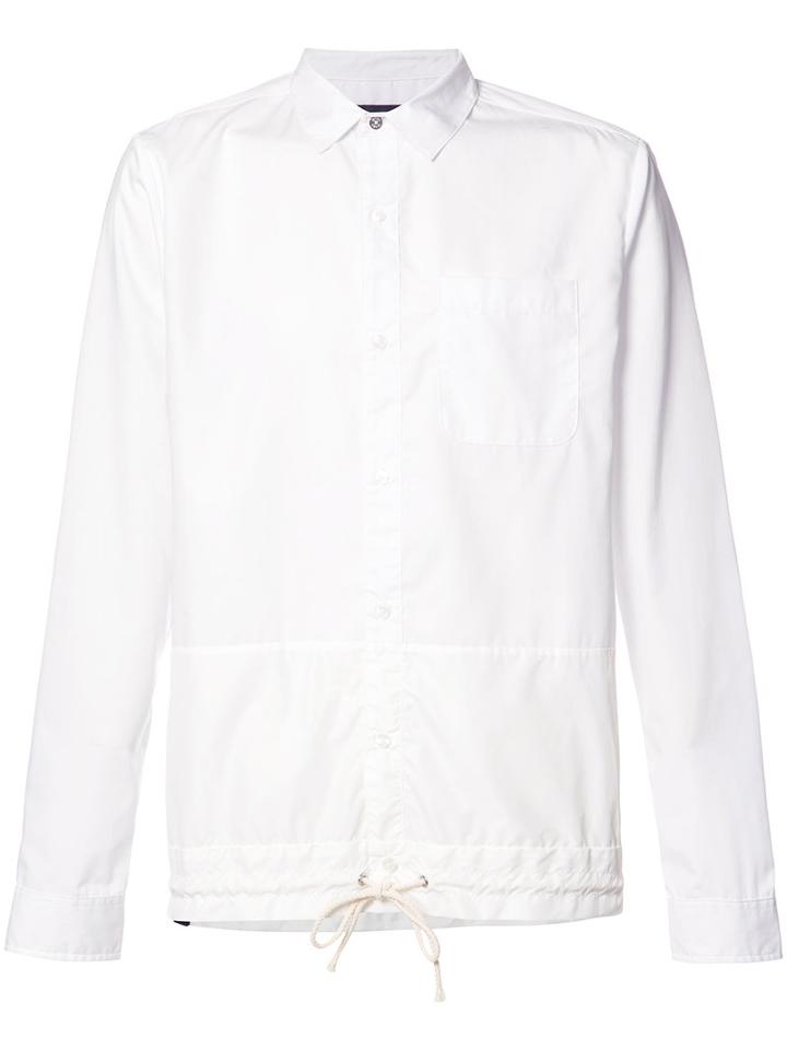 Mostly Heard Rarely Seen Drawstring Hem Shirt, Men's, Size: Xxl, White, Cotton/nylon/polyester