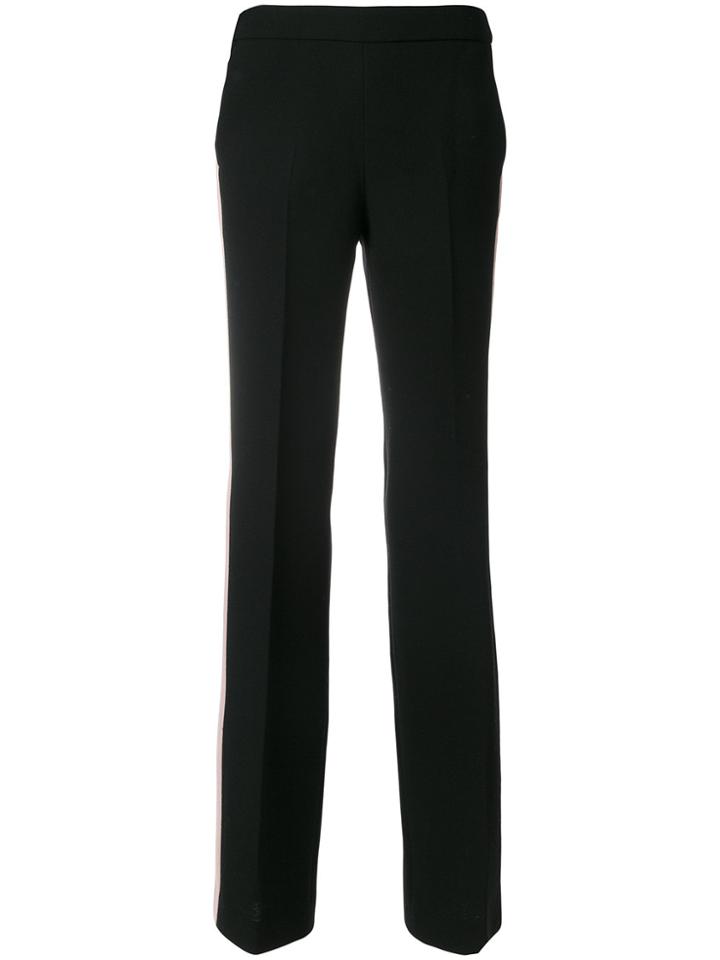 L'autre Chose Lateral Stripe Loose Fit Trousers - Black