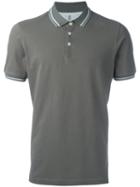 Brunello Cucinelli Striped Collar Polo Shirt, Men's, Size: Xxl, Green, Cotton