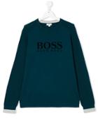 Boss Kids Teen Logo Pullover - Blue