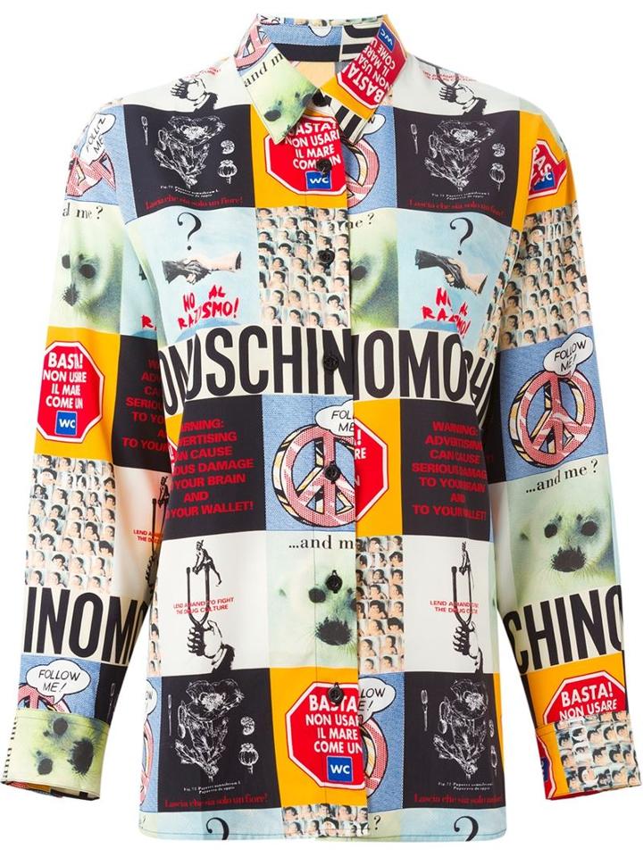 Moschino Vintage Photography Print Shirt