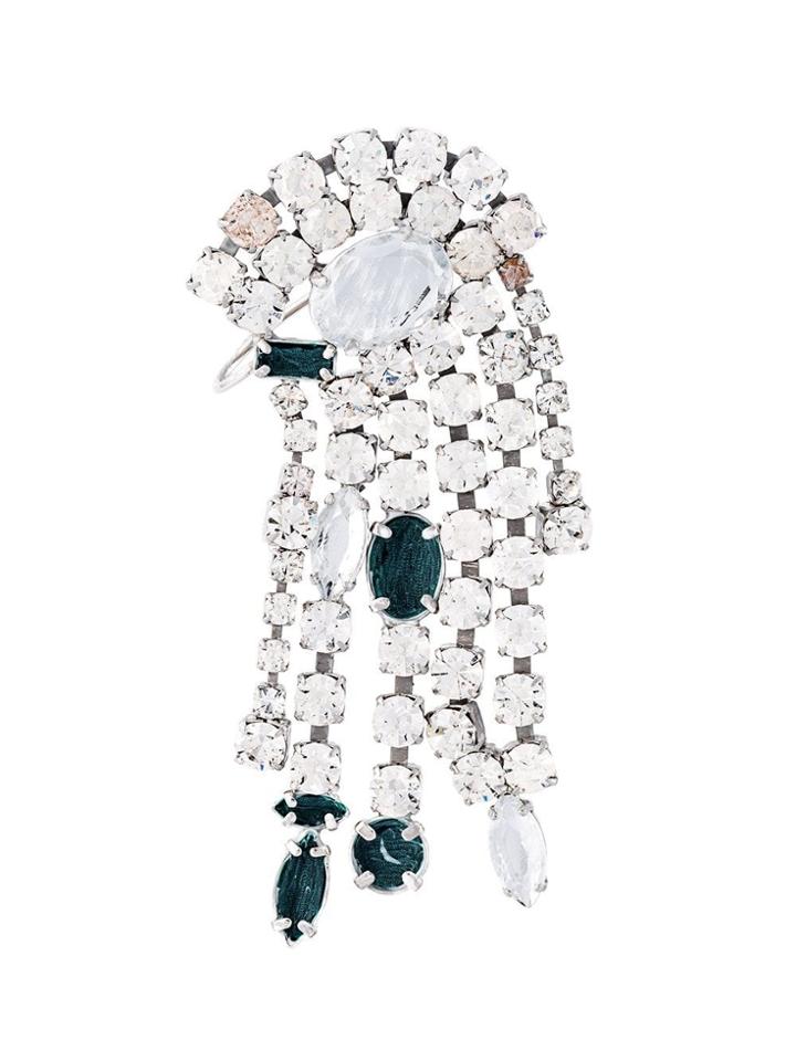 Maison Margiela Embellished Earring - Green
