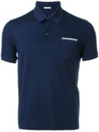 Moncler Classic Polo Collar, Men's, Size: M, Blue, Cotton