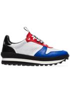 Givenchy White And Red Tr3 Runner Leather Sneakers - White Red Black
