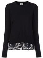 Grey Jason Wu Crew Neck Jumper, Women's, Size: Xs, Blue, Merino
