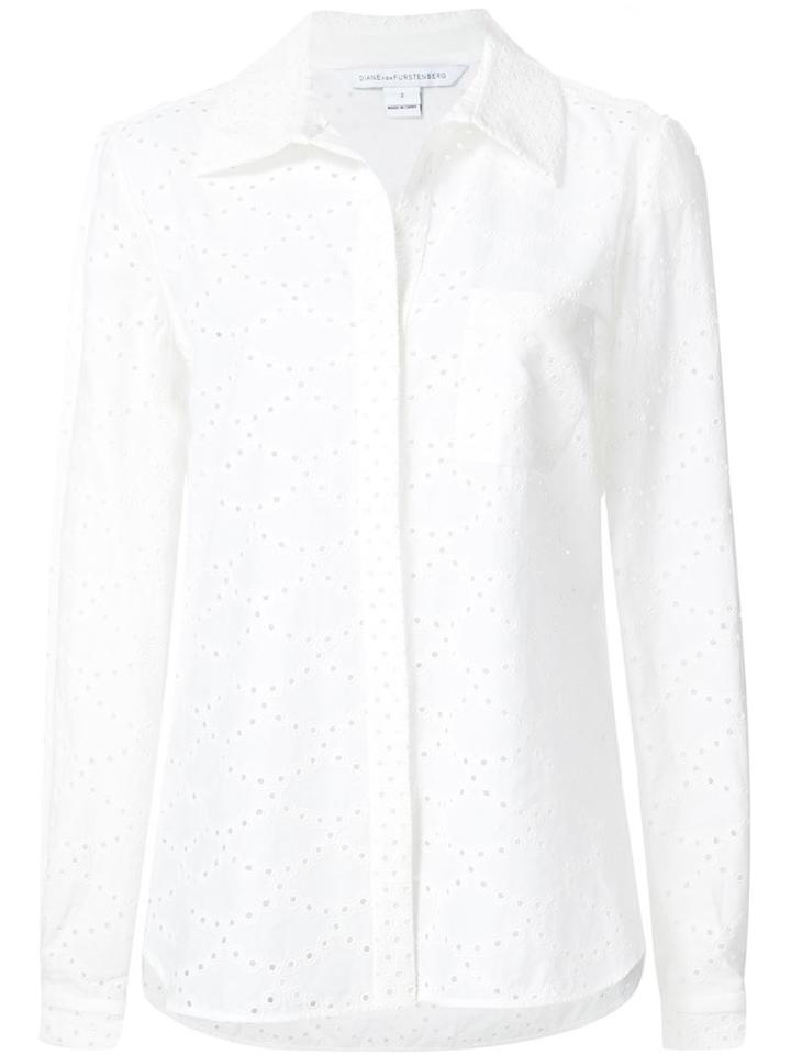Diane Von Furstenberg 'lorelei Two' Eyelet Shirt