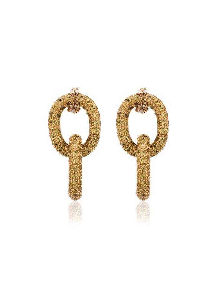 Carolina Bucci 18k Yellow Gold Chain Earrings - Metallic
