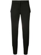 Stella Mccartney Cropped Wool Trousers - Black