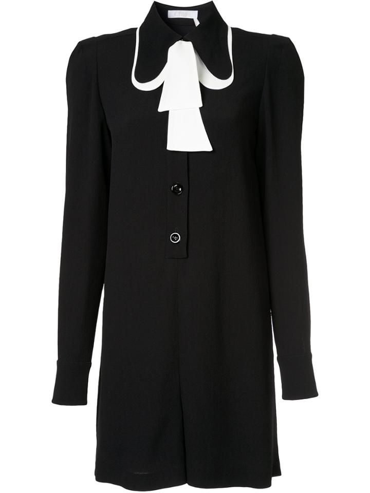 Chloé Button Placket Playsuit - Black