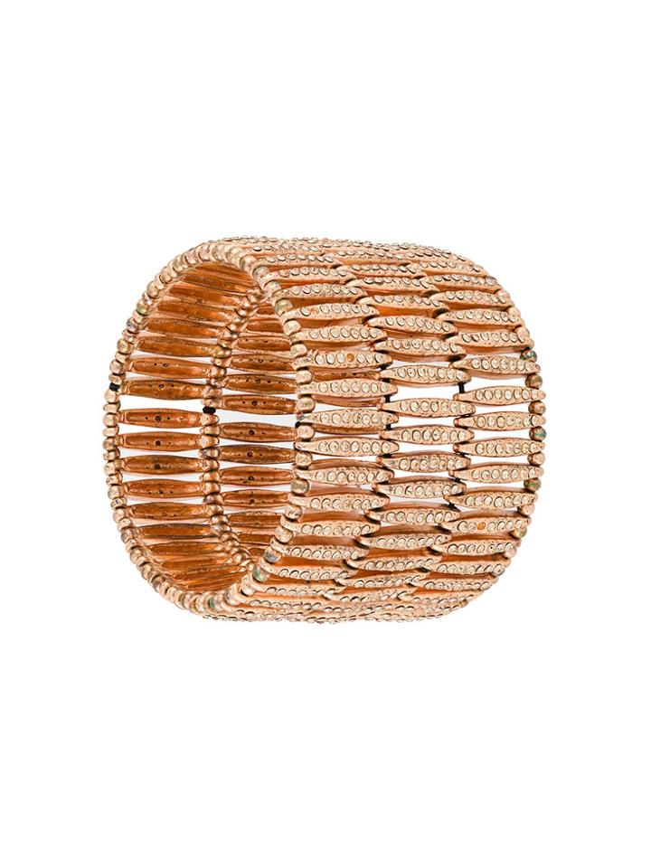 Philippe Audibert Crystal Embellished Bracelet - Metallic