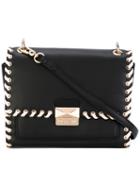 Karl Lagerfeld - Stitched Shoulder Bag - Women - Leather/polyurethane - One Size, Black, Leather/polyurethane