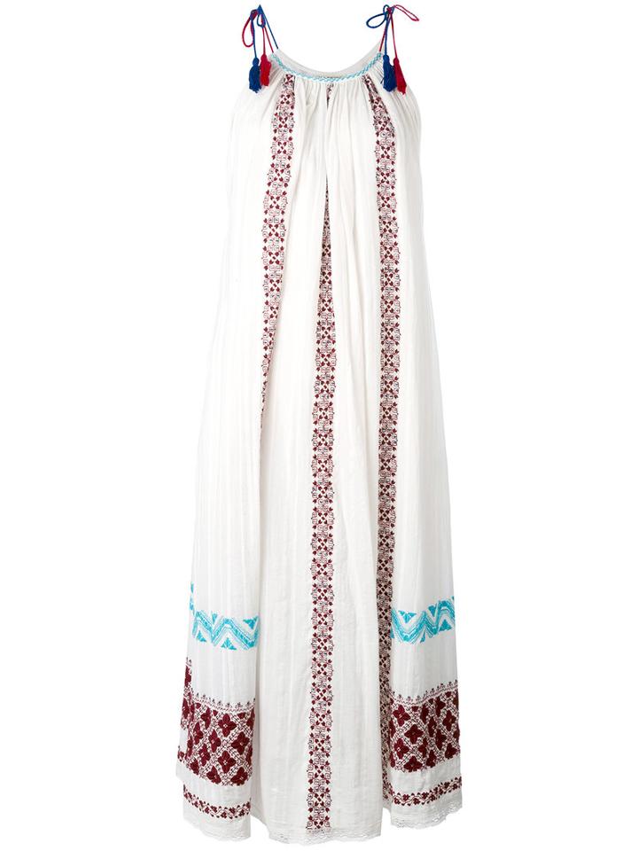 Ulla Johnson - Embroidered Tassel Dress - Women - Cotton - 2, White, Cotton