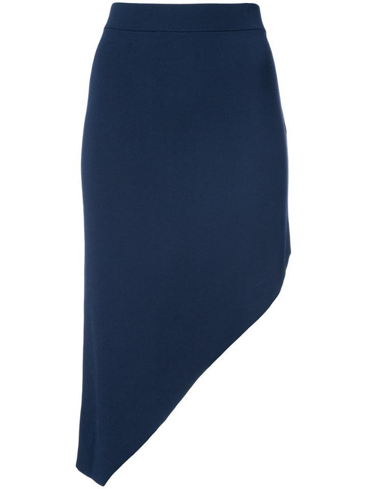 Jonathan Simkhai Asymmetric Pencil Skirt - Blue