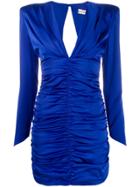 Nineminutes Ruched Mini Dress - Blue