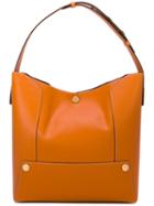 Stella Mccartney - Honey Stella Popper Hobo Bag - Women - Artificial Leather - One Size, Yellow/orange, Artificial Leather