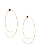 Diane Kordas Curved Open Hoop Earrings - Neutrals