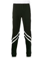 Plein Sport Ribbed Stripes Track Pants - Black