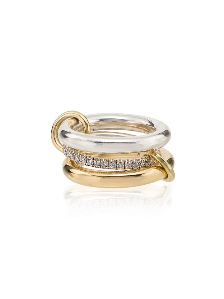 Spinelli Kilcollin 18kt Yellow And White Gold Orion Diamond Ring