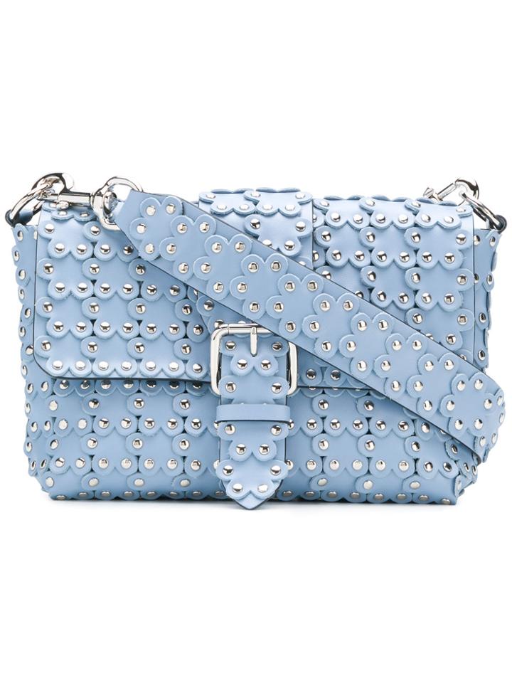 Red Valentino Flower Puzzle Shoulder Bag - Blue