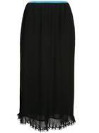 Ck Calvin Klein Poly Pleated Skirt - Black