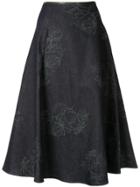 Anteprima Fiore Gloriosa Flared Skirt - Blue