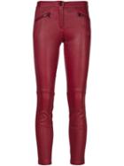 Barbara Bui Leather Skinny Trousers