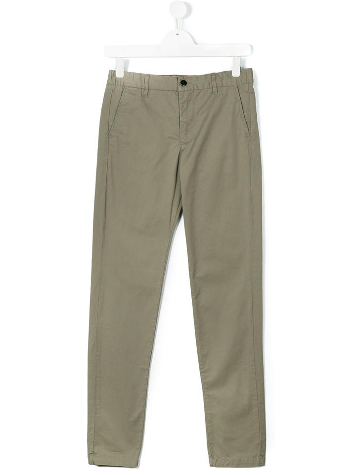 Bellerose Kids - Classic Chinos - Kids - Cotton/spandex/elastane - 16 Yrs, Green