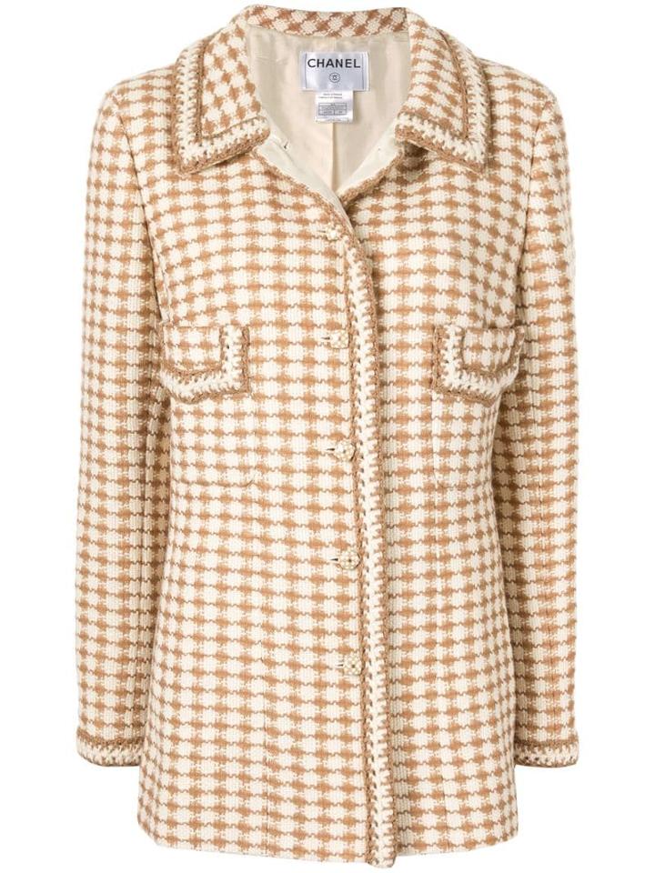 Chanel Pre-owned Checked Single-breasted Jacket - Neutrals