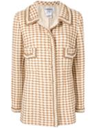 Chanel Pre-owned Checked Single-breasted Jacket - Neutrals