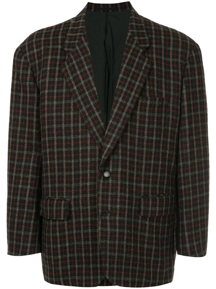 Comme Des Garçons Vintage Plaid Blazer - Multicolour