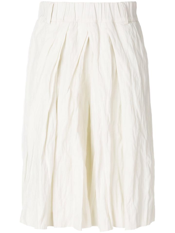 Moohong Creased Detail Shorts - White