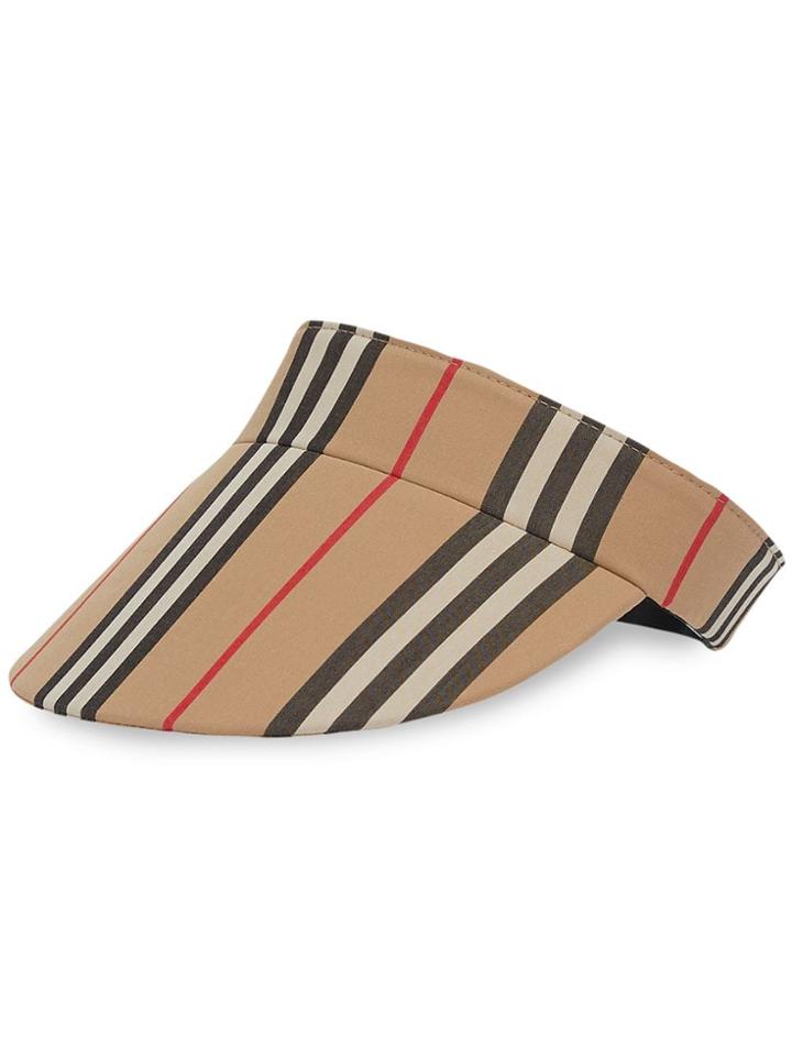 Burberry Icon Stripe Visor - Yellow