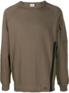 Cp Company Side Zip Detail Sweatshirt - Green