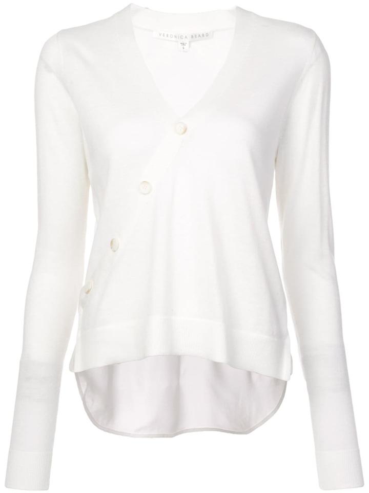 Veronica Beard Asymmetric Knitted Top - White